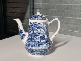 Engels blauw Country Style Koffiepot 18 cm