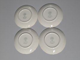 Villeroy en Boch Burgenland blauw set 4x soepkom met schotel (rond oortje)