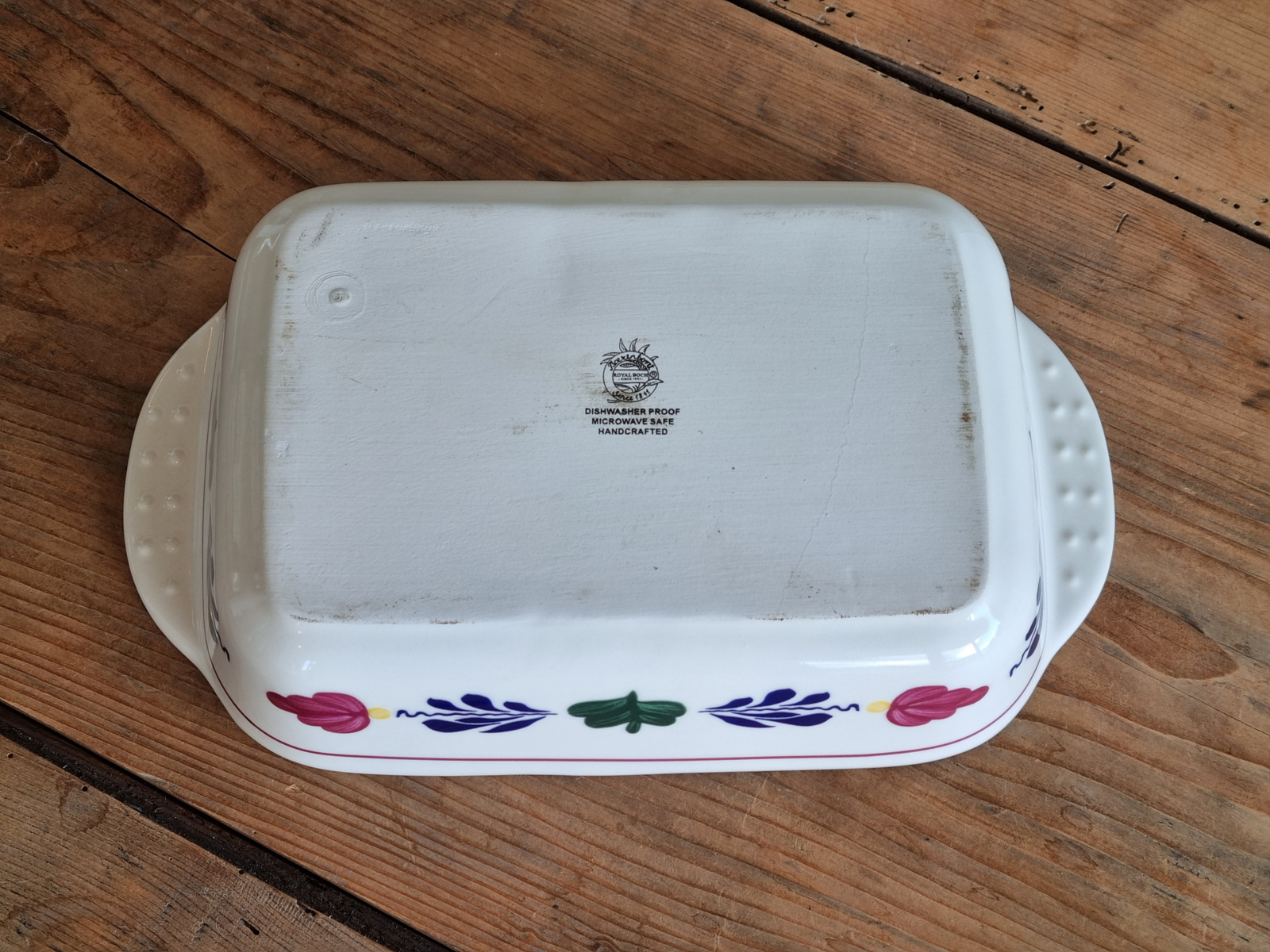 Verkocht = Boerenbont Boch ovenschaal 24 cm (middelste maat)