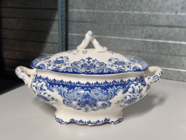 Boch BFK decor Dordrecht blauw grootste Dekschaal Terrine