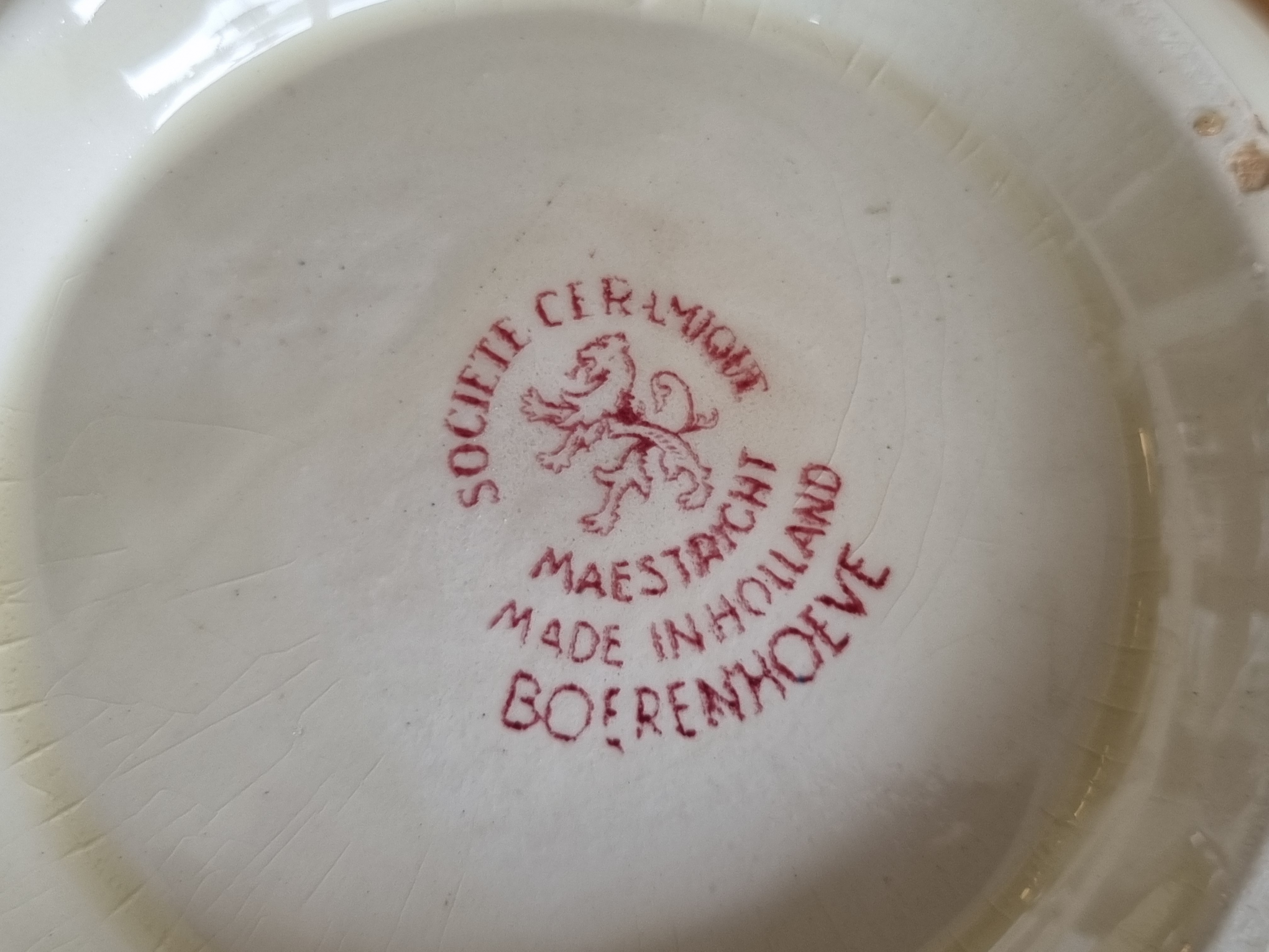 Boerenhoeve Rood Societe Ceramique theepot