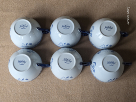 Rorstrand Ostindia East Indies set 6x Thee Kop en schotel 8 cm (Aardewerk)