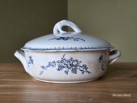 Meibloem Petrus Regout Dekschaal Terrine (hoekig model)