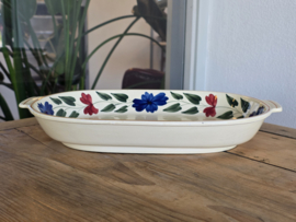 Boerenbont 418 Societe Ceramique set 3x ovale schaal met greepjes