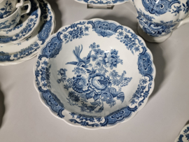 Engels Ridgway Windsor blauw Ontbijtservies 8-pers.