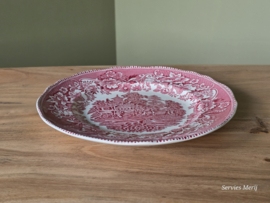 Engels rood Enoch Wedgwood Avon Cottage dinerbord 24,5 cm