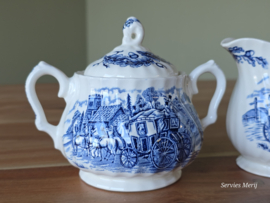Engels blauw Myott Royal Mail Postkoets roomstel