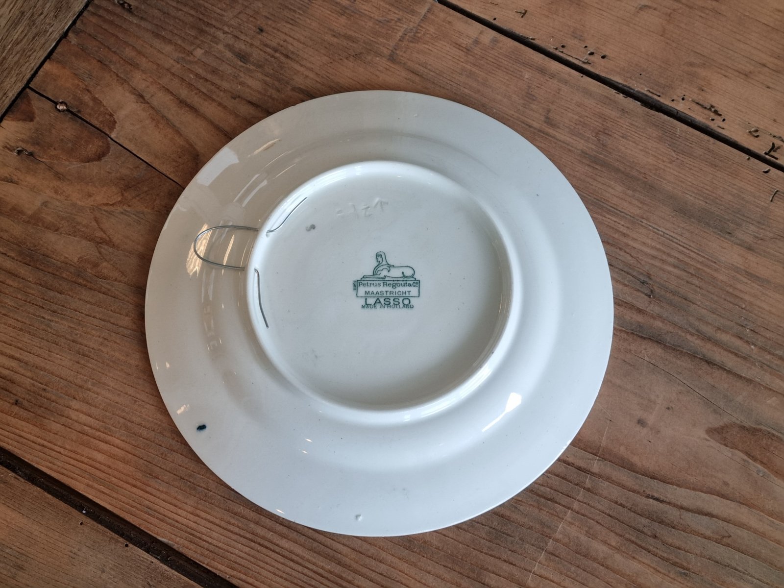 Petrus Regout decor Lasso gekleurd Wandbord ø 23 cm