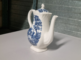 Engels blauw Jachtservies Myott The Hunter Koffiepot