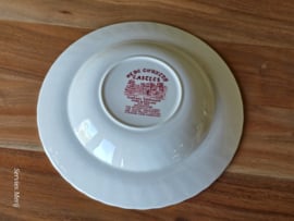 Engels rood Hostess Tableware Olde Country Castles diep bord 23 cm