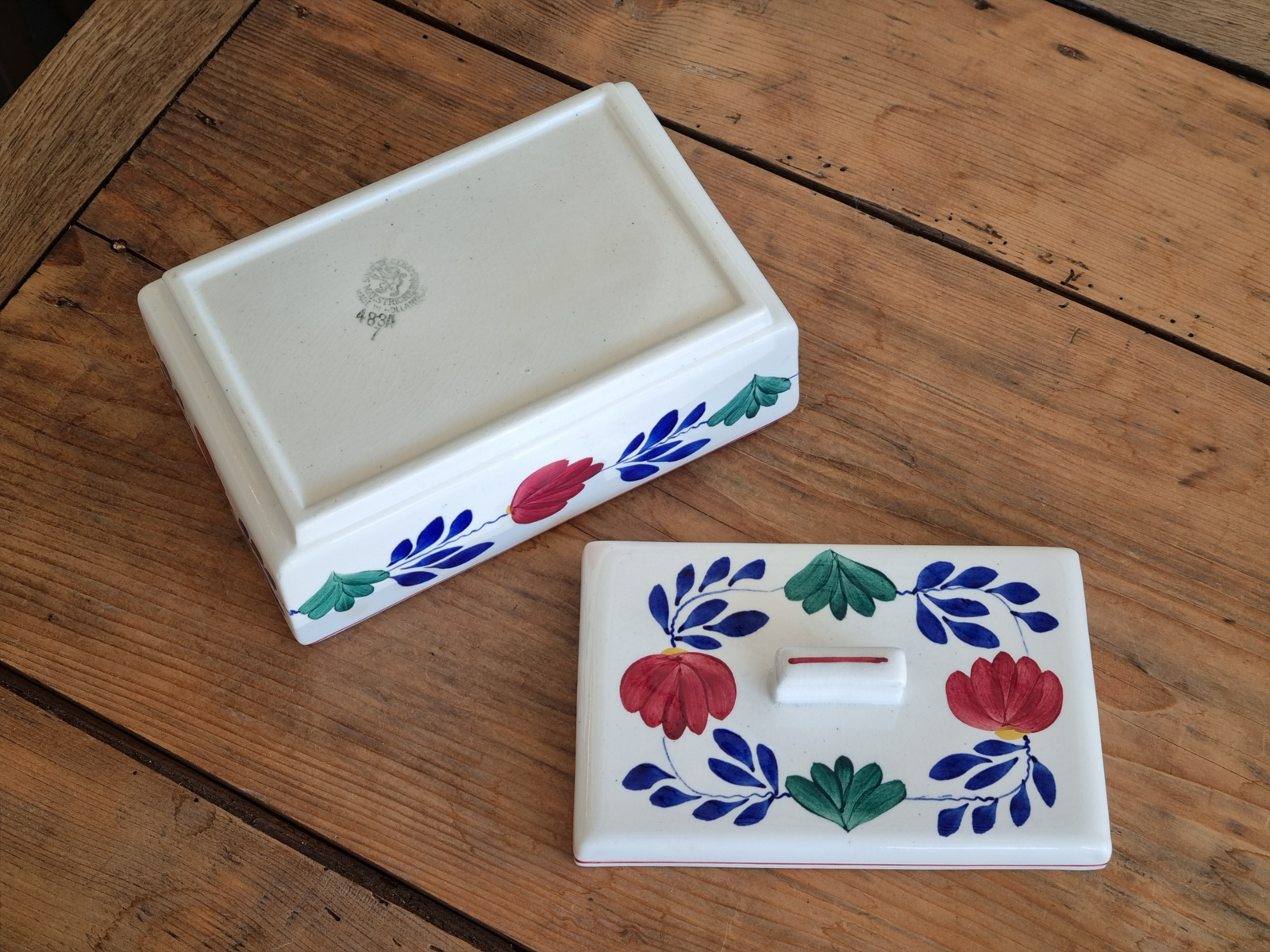 Oud Boerenbont Societe Ceramique 483a Koekdoos