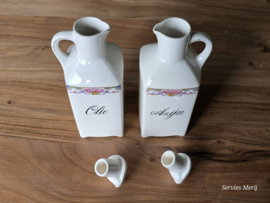 Societe Ceramique dubbel roosje Olie en Azijnstel