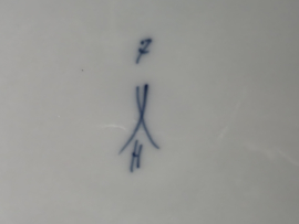 Zwiebelmuster Huttensteinach plat dinerbord (golvende rand) 24 cm