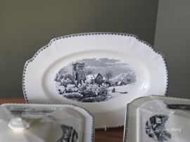 Landschap Zwart Societe Ceramique compleet servies 8 personen