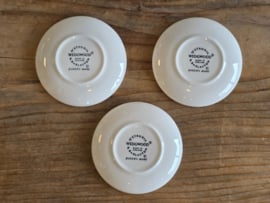 Wedgwood Queen's Ware set 3x Theezakjeslegger 7,5 cm