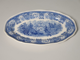 Villeroy en Boch Burgenland blauw Serveerschaal ovaal 33,5 cm