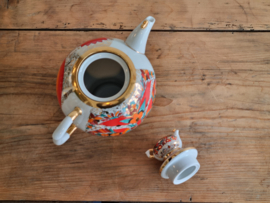 Lomonosov Red Rooster robuuste Theepot met theepot deksel
