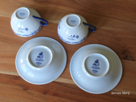 Rorstrand Ostindia East Indies set 2x Kop en Schotel 8,5 cm (Porselein)