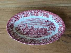 Engels rood British Olde Country Castles Ovale schaaltje 22 cm