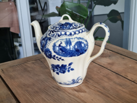 Peacock blauw Societe Ceramique Koffiepot (creme)