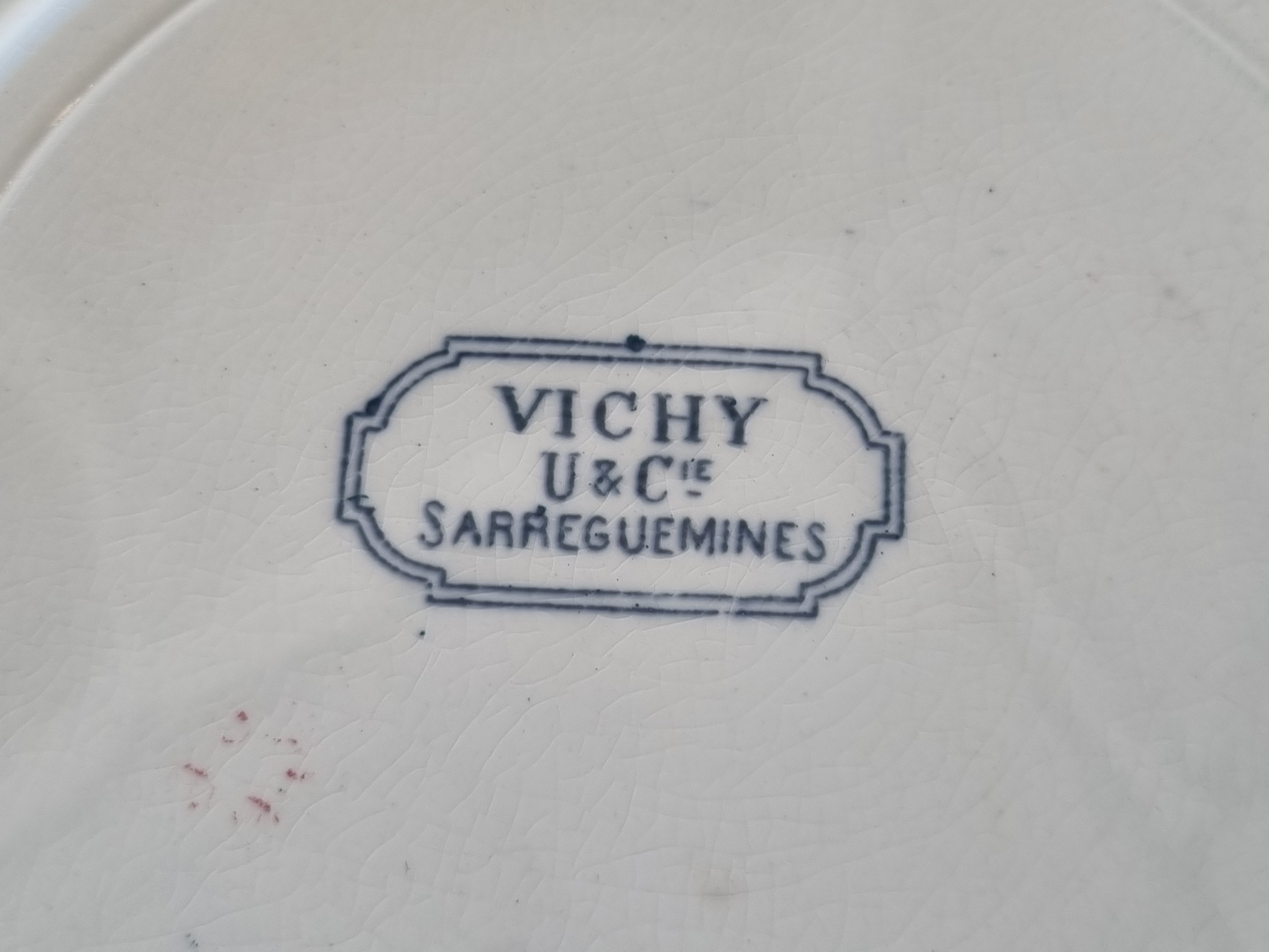 Sarreguemines Vichy ontbijtbord 20 cm