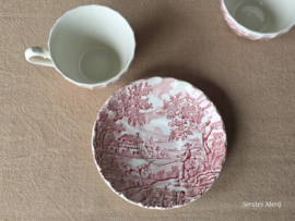 Engels rood The Hunter by Myott Koffie Theeservies 4-personen