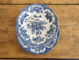 Enoch Wedgwood Asiatic blauw Etagere 3-laags