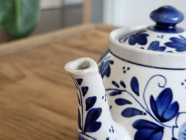 Delft blauw Societe Ceramique Theepotje 4-rings van het Tete-a-Tete-stel