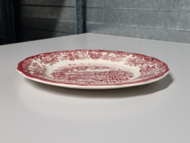 Engels rood Avon Scenes Plat Dinerbord 25 cm