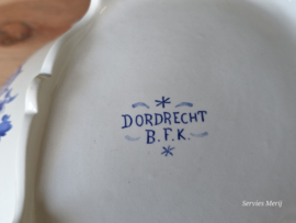Boch BFK decor Dordrecht blauw grootste Dekschaal Terrine