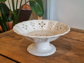 Authentic Leeds Pottery Tazza op hoge voet (rond)