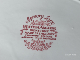 Engels rood British Anchor Memory Lane ovale schaal 30 cm