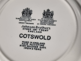 Engels rood Cotswold by Johnson Brothers set 5x Gebaksbordje 15 cm