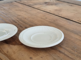 Verkocht = Wedgwood Edme set 3x Theezakjeslegger 8 cm