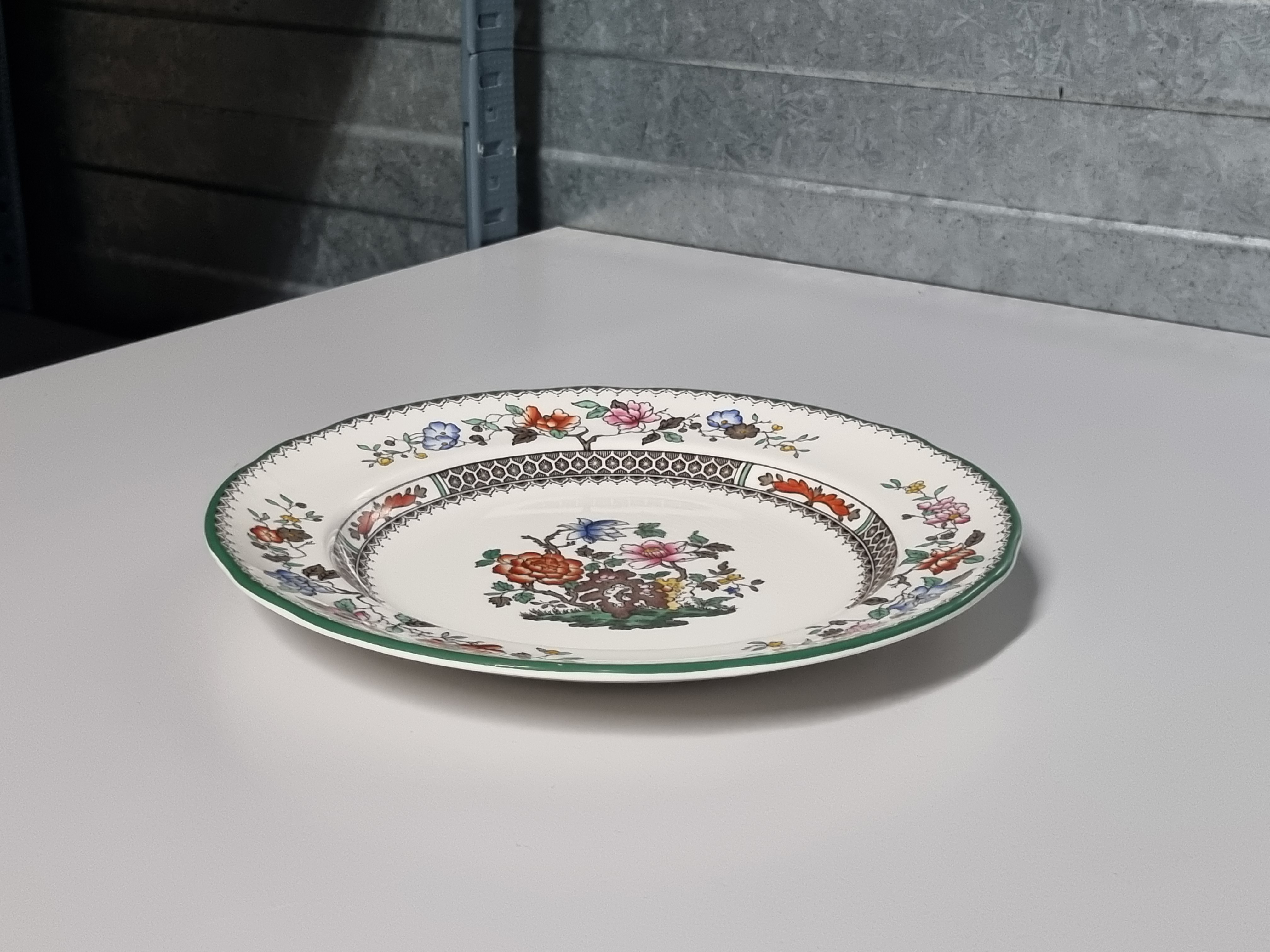 Engels Spode Copeland Chinese Rose ontbijtbord 23 cm
