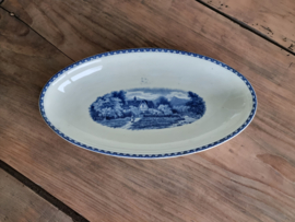 Landschap Blauw Societe Ceramique blauw Serveerschaaltje 25,5 cm (rond model)