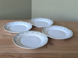 Petrus Regout Marie set 4x dinerbord 23,5 cm