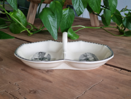 Landschap Zwart Societe Ceramique Petit-Four, schaaltje met greep