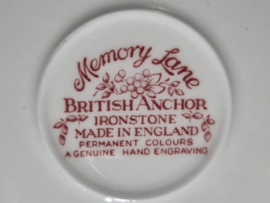 Engels rood British Anchor Memory Lane Kop en schotel