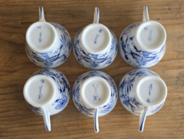 Zwiebelmuster Huttensteinach Set 6x espresso kop en schotel