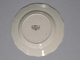 Frans Sarreguemines Obernai plat dinerbord 25 cm (sneeuw)