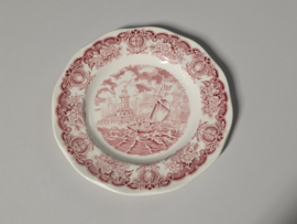 Engels rood Historical Ports Ontbijtbordje 20 cm