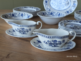 Engels blauw Enoch Wedgwood Blue Onion eetservies 6 personen