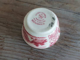 Boerenhoeve Rood Societe Ceramique Eierdopset incl. zoutvaatje (wit)