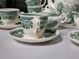 Villeroy en Boch Burgenland groen Koffieservies 8-pers.