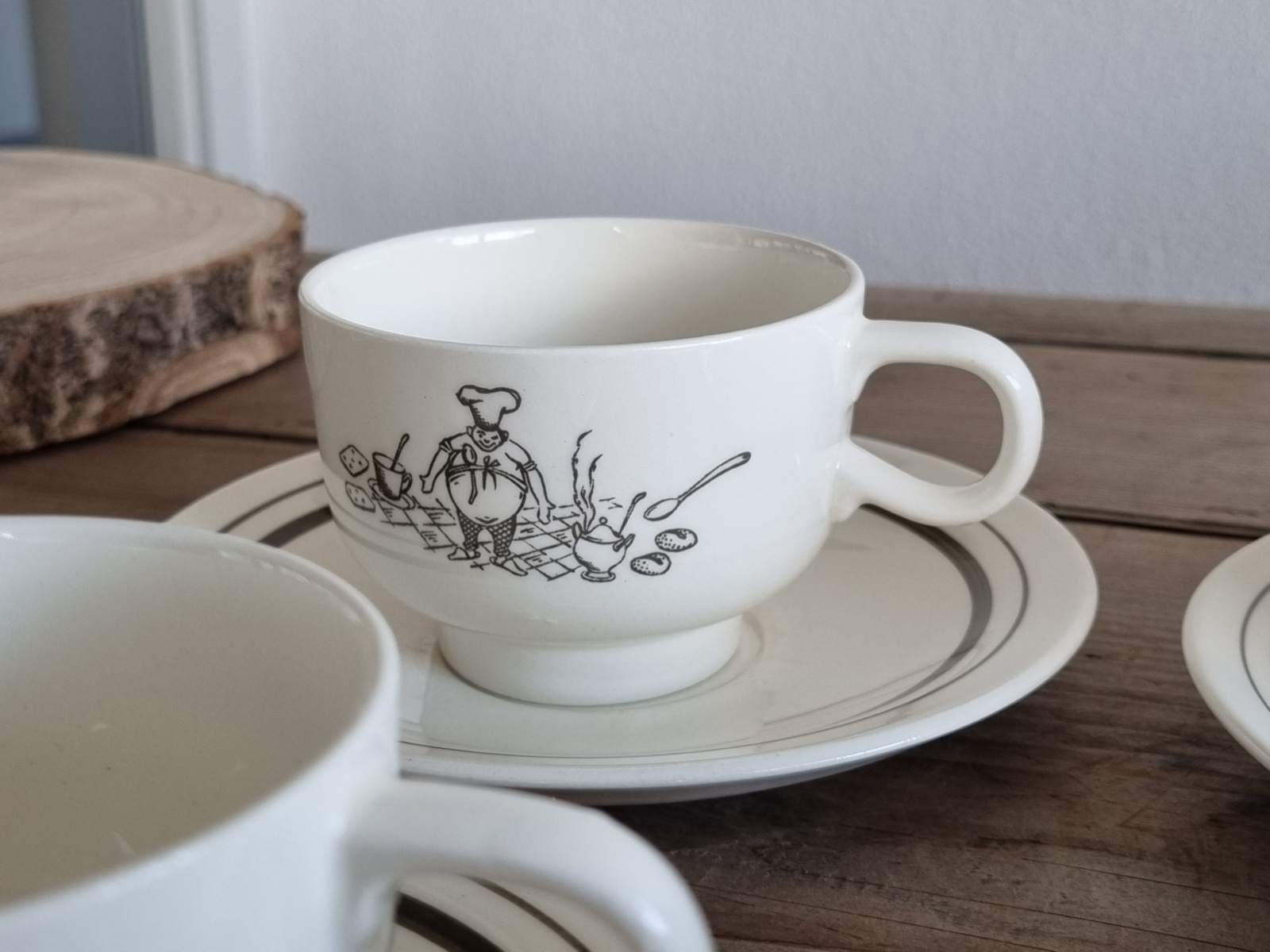 Regout California set 6x Kop en schotel