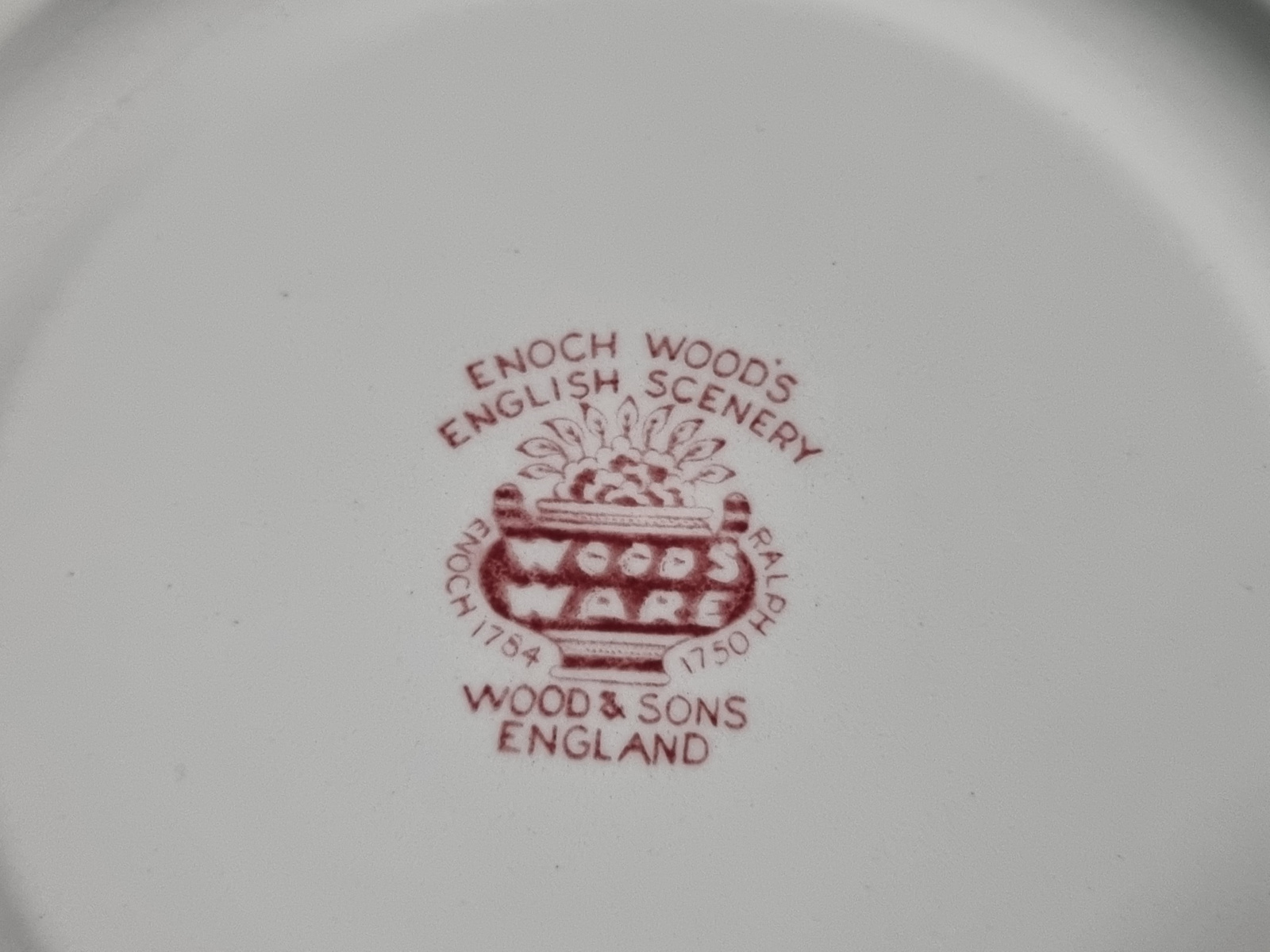 Engels rood English Scenery Woods Ware Ontbijtbord 20 cm