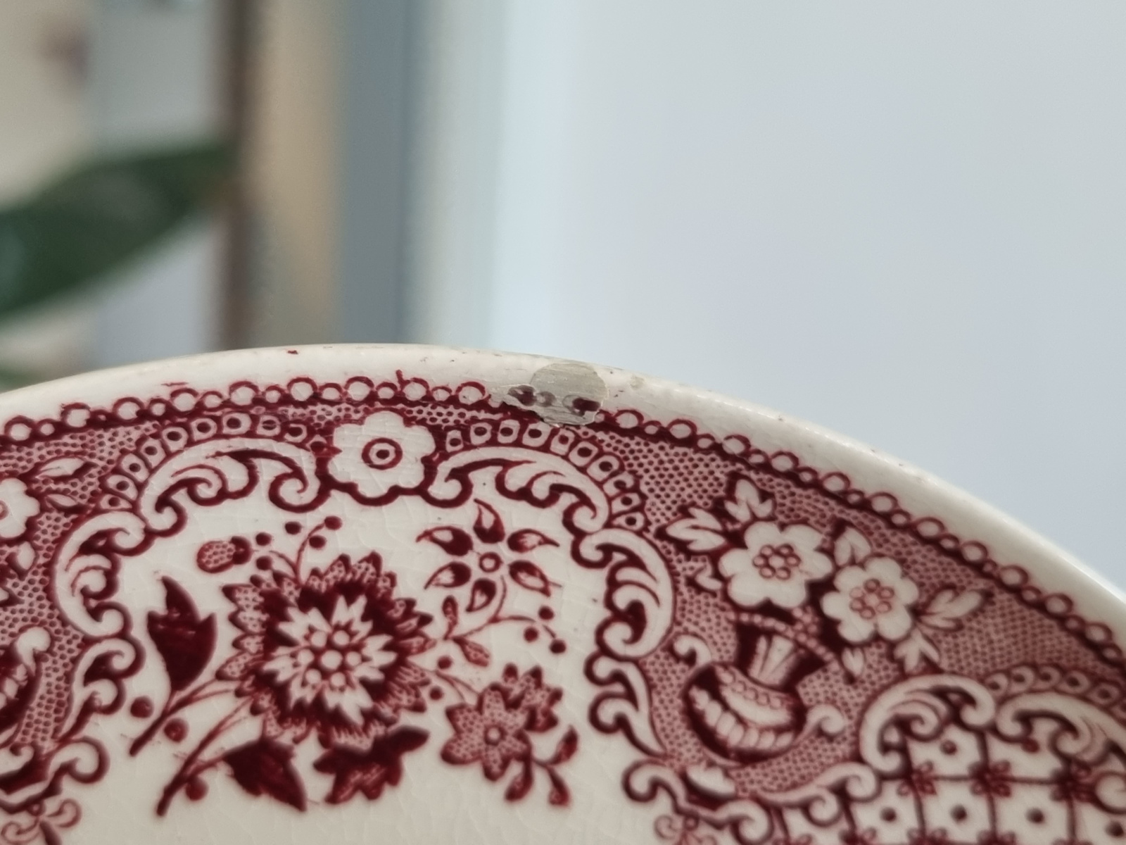 Regout decor Pretty rood Losse schotel 15,5 cm