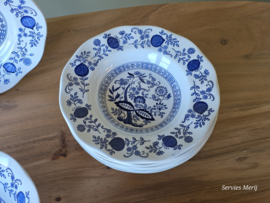 Engels blauw Enoch Wedgwood Blue Onion eetservies 6 personen