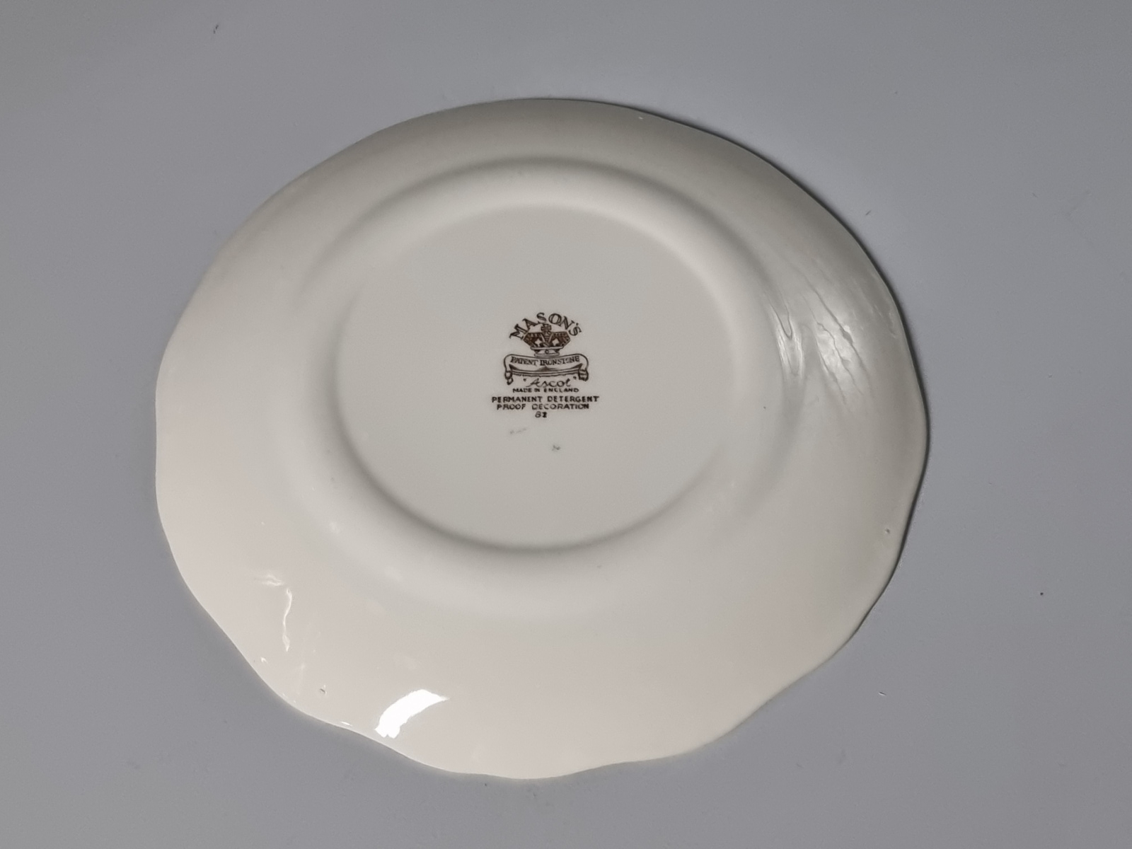 Engels bruin Ascot plat dinerbord 25 cm
